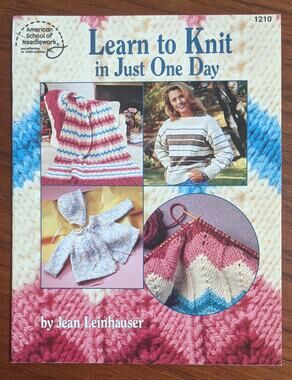 Learn to Knit in Just One Day Book